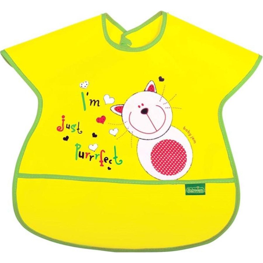 BabyJem Poli Muşamba Büyük Mama Önlüğü, Sarı