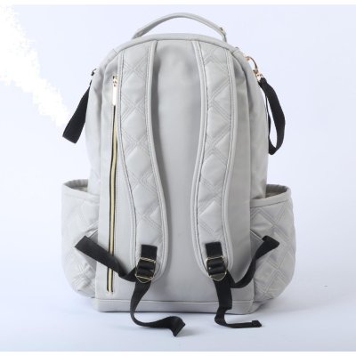 M&Y Oeste Deri Anne Bebek Bakım Sırt Çantası, Gri