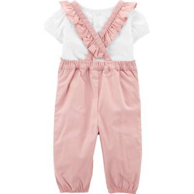 Carter's Kız Bebek 2'li Salopet Set, Haki