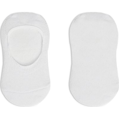 Bistyle 2'Li Penye Babet Silikonlu Basic Çorap 30104 Beyaz Beyaz