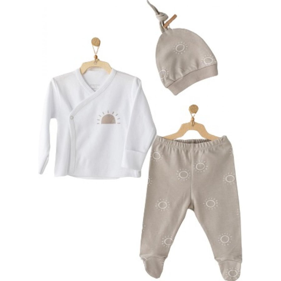 Andywawa Sunshine 3'lü Bebe Zıbın Takım, Beyaz