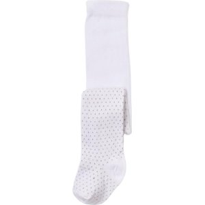 Bibaby Biorganic Klasik Puanlı Külotlu Çorap, Beyaz