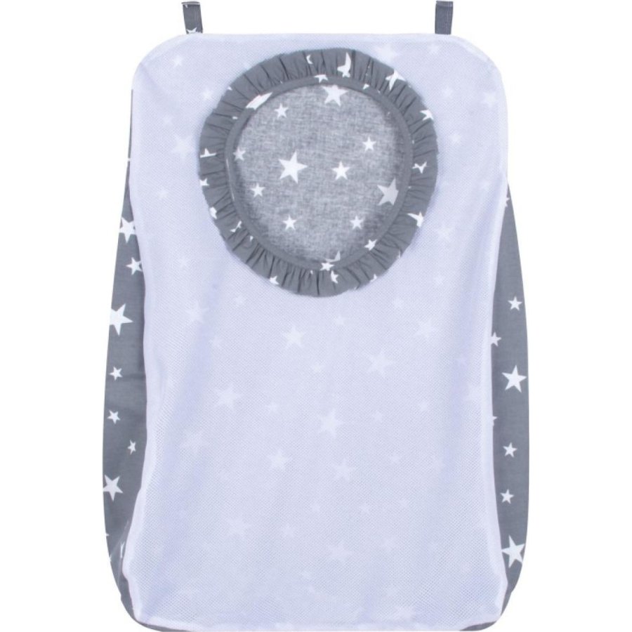 Sevi Bebe Kirli Çamaşır Torbası, Gri, Yıldız