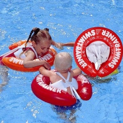 Mycey Swimtrainer Yüzme Simidi, 3-4 Yaş, Kırmızı