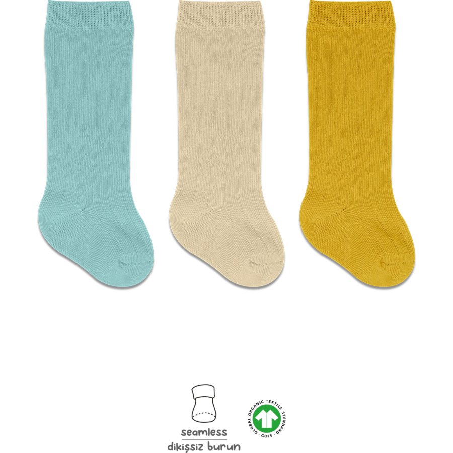 Bistyle Derby Dizaltı Çorap 3'Lü BS40101 Nil Bej Hardal