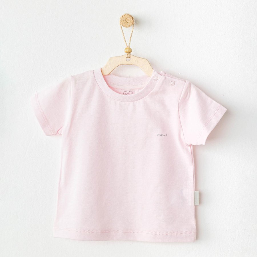 Andywawa AC25971 Casual Bebek Tişört Pink