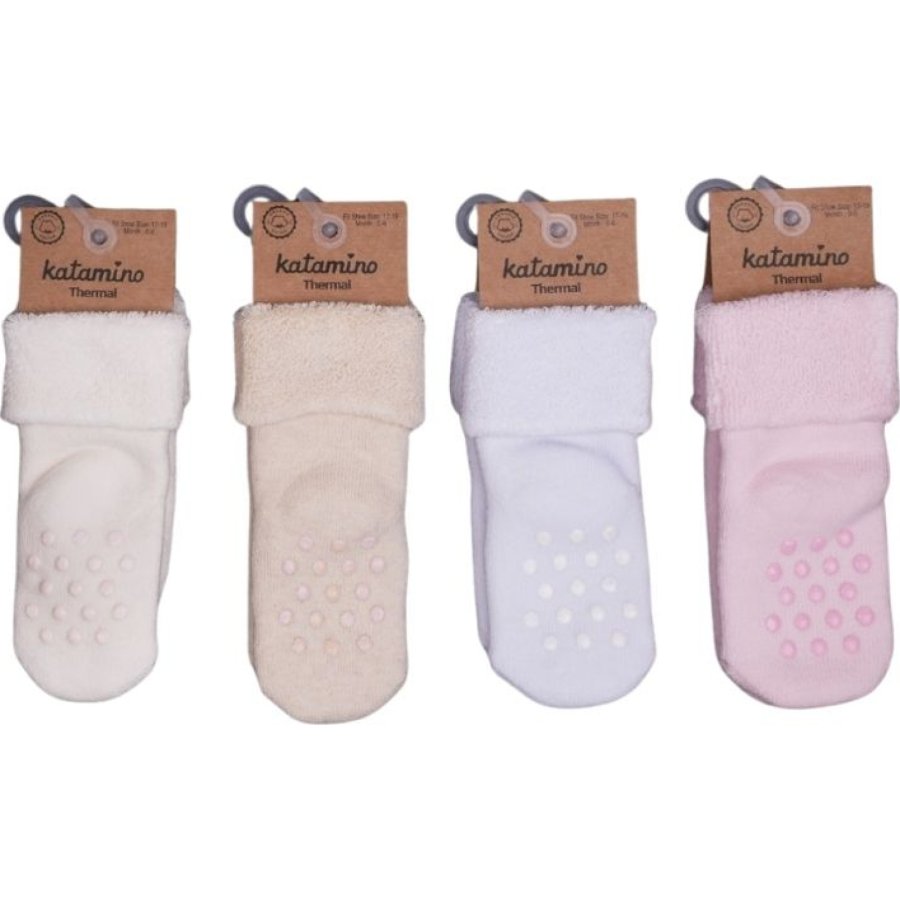 Katamino Beru Katlamalı Abs'li Kız Bebek Havlu Soket Çorap K42260 Asorti