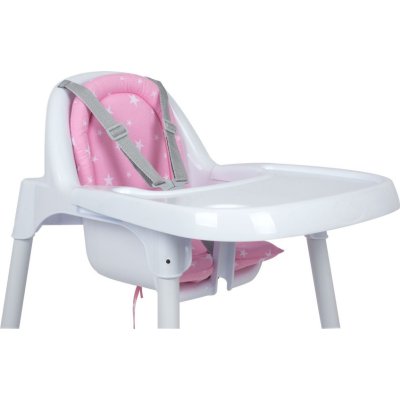 Sevi Bebe Eko Mama Sandalyesi Minderi, Pembe, Yıldız