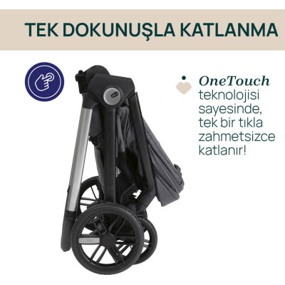 Chicco Bellagio Bebek Arabası Black Satin