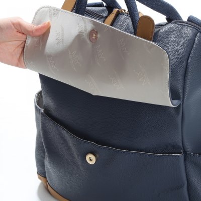 M&Y Holifera Deri Anne Bebek Bakım Çantası, Lacivert