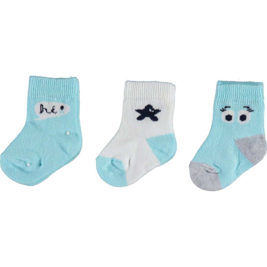 Bibaby Biorganic Hi 3'lü Erkek Çorap, Mint