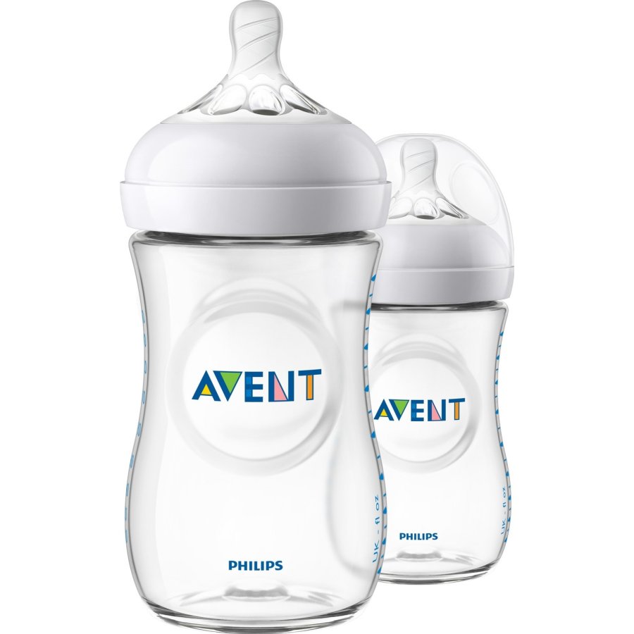 Philips Avent Natural PP Biberon, 260 ml, 2'li