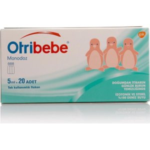 Otribebe Monodoz İzotonik ve Steril Deniz Suyu, 5 ml, 20 Flakon