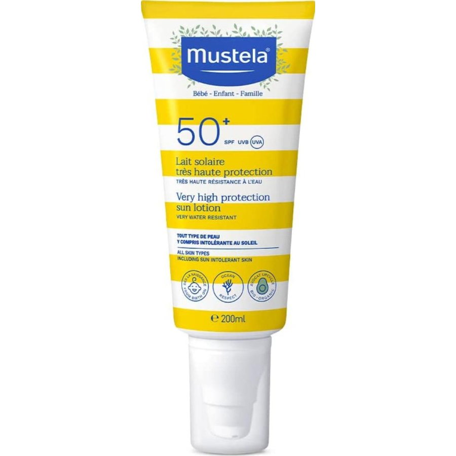 Mustela Çok Yüksek Koruma Faktörlü Güneş Losyonu, SPF 50, 200 ml