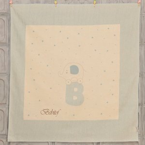 Bebitof Fil Desenli Pazen Battaniye, Mavi