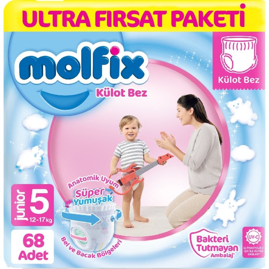 Molfix Külot Bez, 5 Beden, 68 Adet