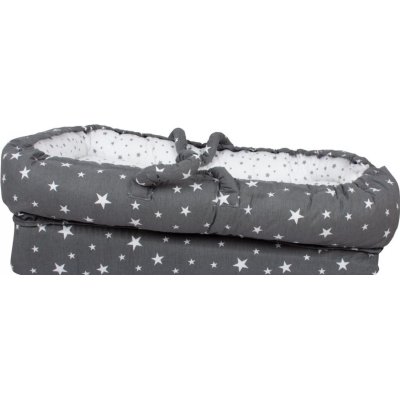 Sevi Bebe Anne Yanı Bebek Reflü Yatağı, Gri, Yıldız