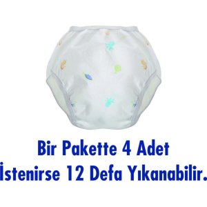 Sevi Bebe Pamuk Pedli Alıştırma Külodu, 4 Adet