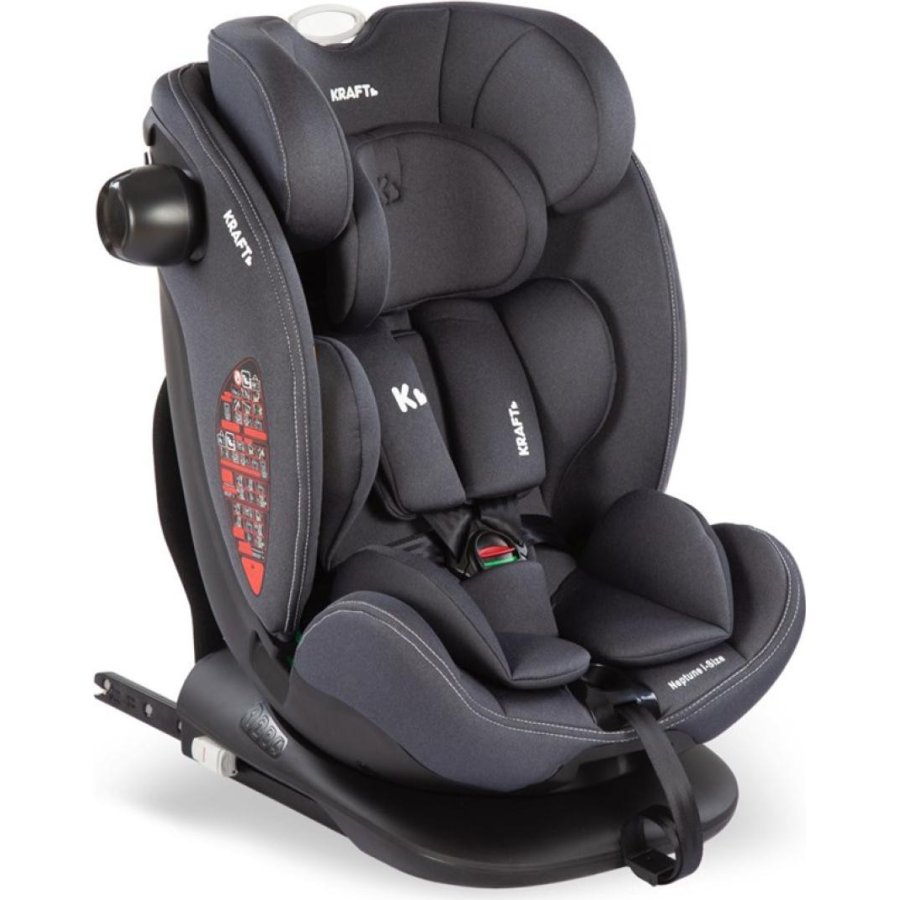 Kraft Neptune I-Size 0-36 Kg İsofixli Oto Koltuğu, Koyu Gri