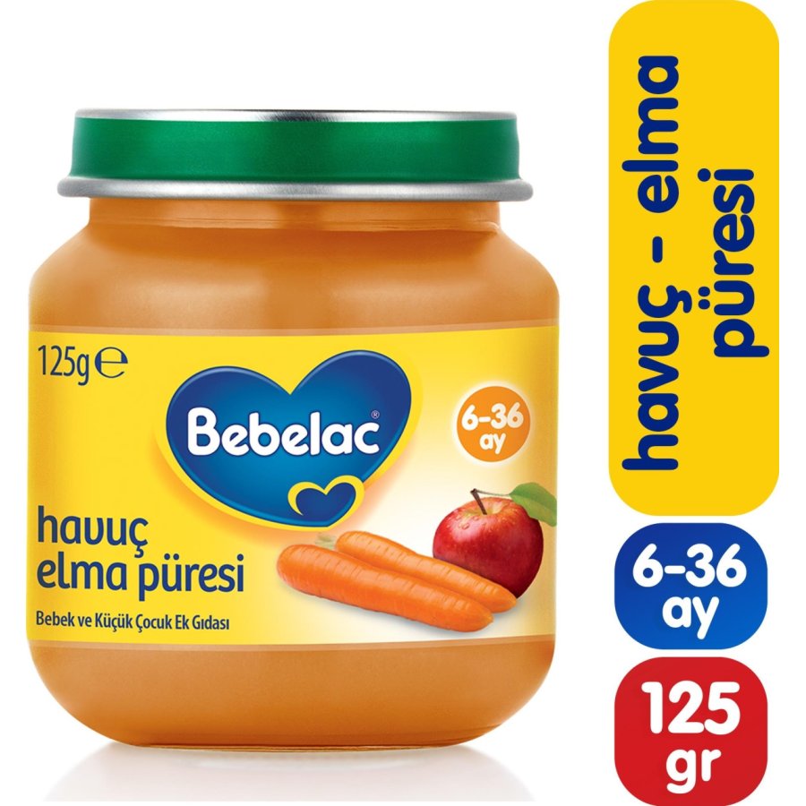Bebelac Havuç Elma Püresi, 125 g