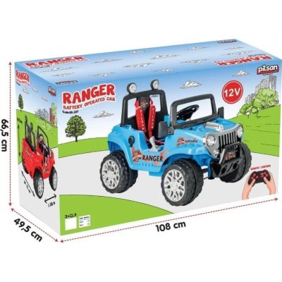 Pilsan Ranger Uzaktan Kumandalı Akülü Araba, 12 V, Metalik Mavi