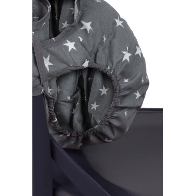 Sevi Bebe Kumaş Mama Sandalyesi, Gri, Yıldız