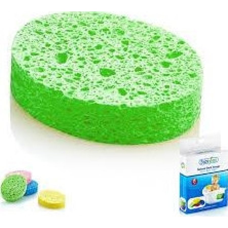BabyJem Selülozik Bebek Banyo Süngeri, Yeşil
