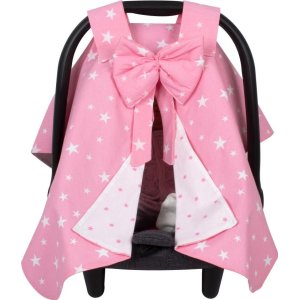 Sevi Bebe Fiyonklu Ana Kucağı Örtüsü, Pembe, Yıldız