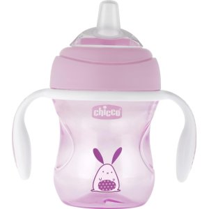 Chicco Yumuşak Uçlu Geçiş Bardağı, 4+ Ay, Kız