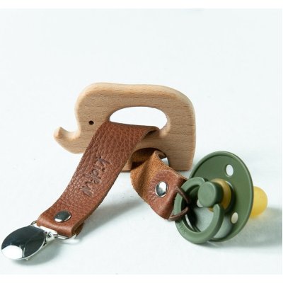 Kidful Bitkisel Boyalı Emzik Askısı, Zencefil