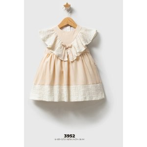 Tongs Baby Bebek Elbise 3952 Bej