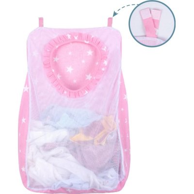 Sevi Bebe Kirli Çamaşır Torbası, Pembe, Yıldız