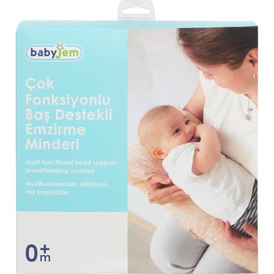 Babyjem Baş Destekli Emzirme Minderi, Somon