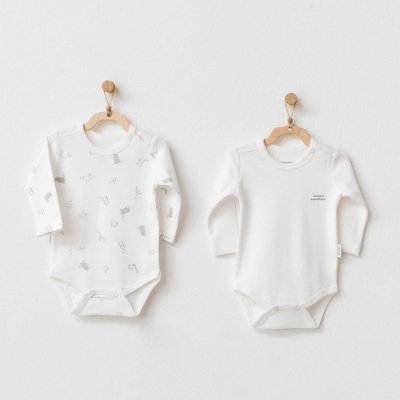 Andywawa The Zoo S Balboa Organik Bebek Badi, Ekru, 2'li