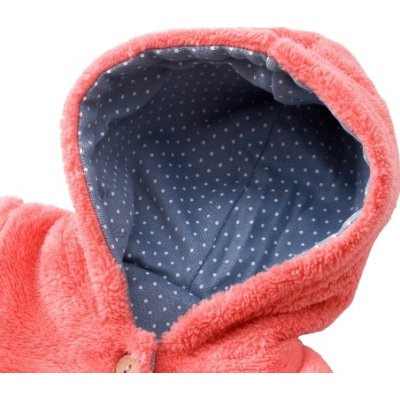 Bibaby Biorganic Wild Flowers Welsoft Hırka, Mercan