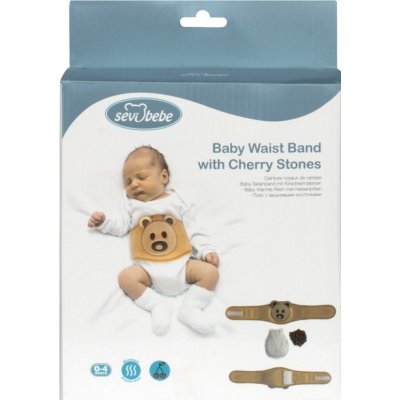 Sevi Bebe Gaz Giderici Kiraz Çekirdekli Bel Bandı, Ekru