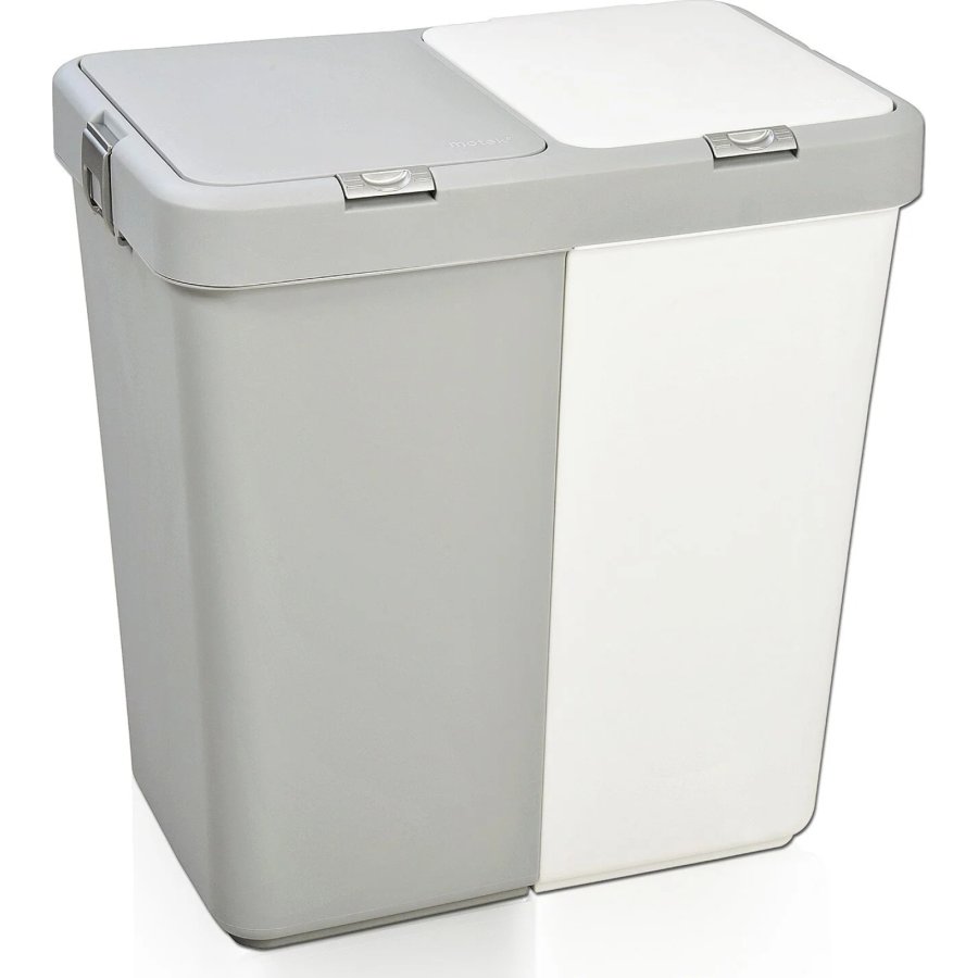 Motek Çok Amaçlı Çift Bölmeli 80 Litre Çamaşır Kirli Sepeti