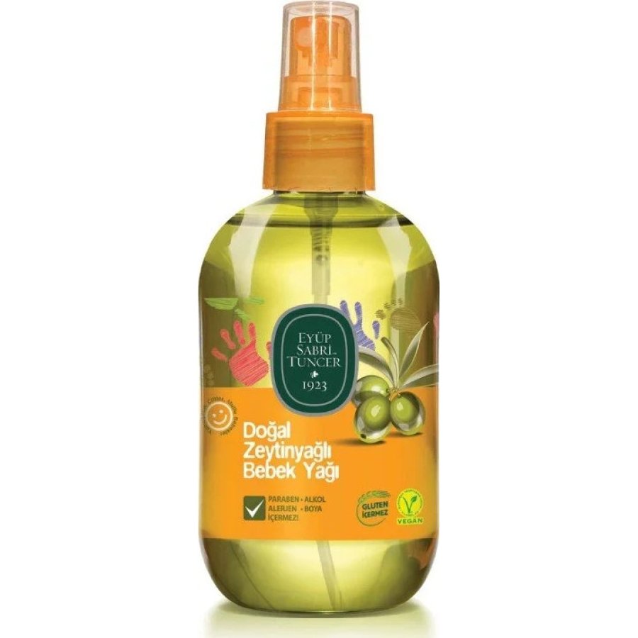 Eyüp Sabri Tuncer Doğal Zeytinyağlı Bebek Yağı, 280 ml