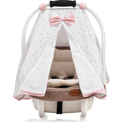Moje Taşıma Koltuğu Ana Kucağı Örtüsü, Small, Pembe, Yıldız