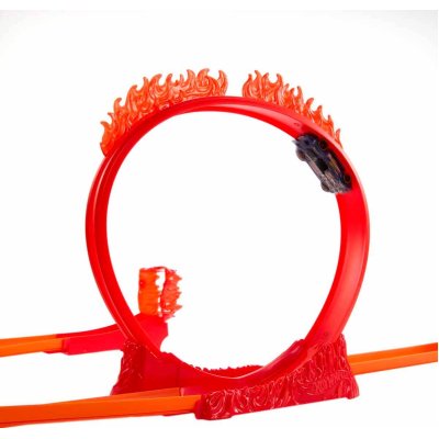 Hot Wheels Track Builder Alev Temalı Akrobasi Seti