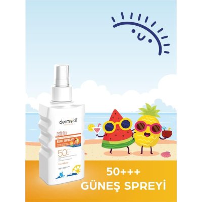 Dermokil Kids Yüksek Koruyucu Çocuk Güneş Spreyi, SPF 50, 200 ml