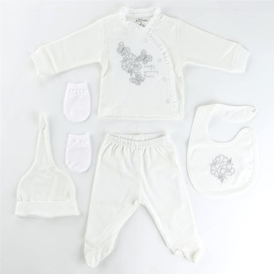 Aziz Bebe 5 Parça Hastane Çıkışı, Ekru