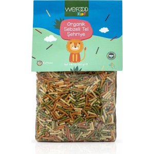 Wefood Kids Organik Sebzeli Tel Şehriye, 250 g
