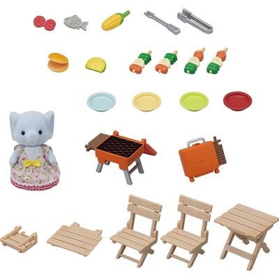 Sylvanian Families Barbekü Piknik Fil Kız