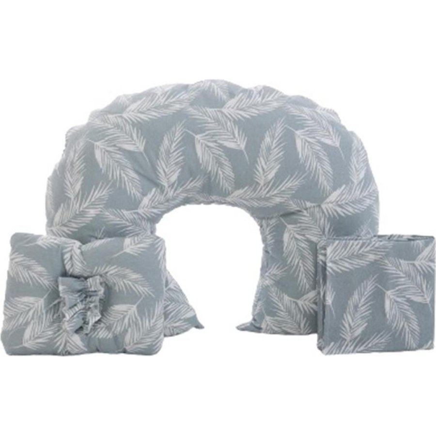 Moje Emzirme Minderi Seti, Gri, Yaprak, 3'lü