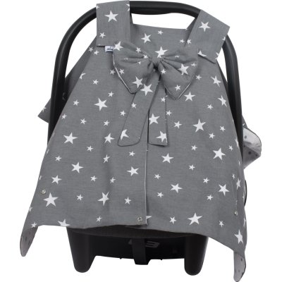 Sevi Bebe Fiyonklu Ana Kucağı Örtüsü, Gri, Yıldız