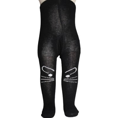 Bibaby Desenli Külotlu Çorap, Siyah, Kedi