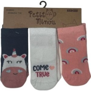 Step Unicorn Soket Çorap, Karışık Renkli, 3'lü