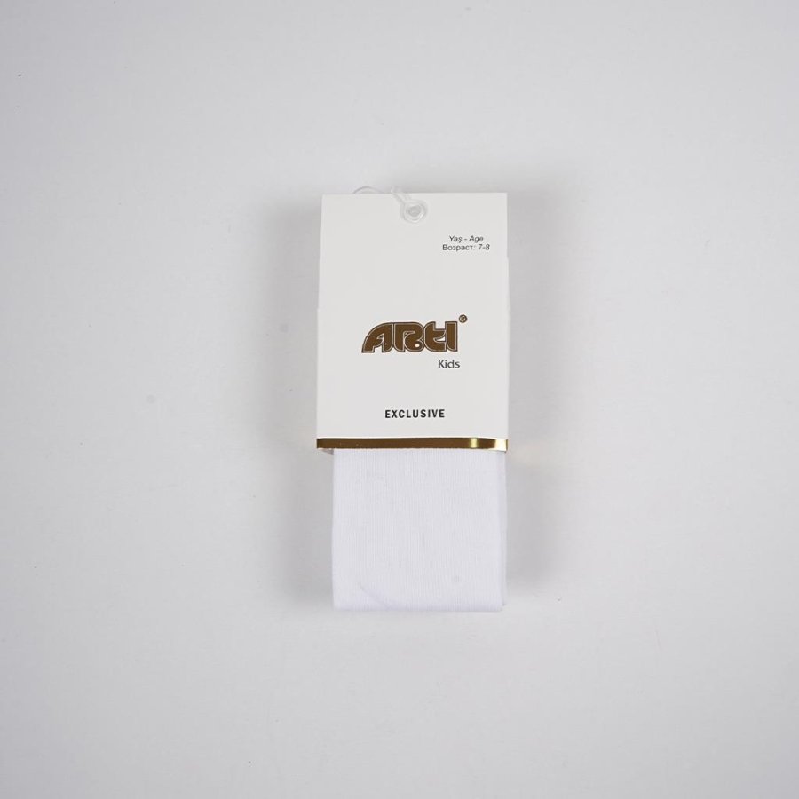 Artı Alona Düz Külotlu Çorap 300183 Beyaz