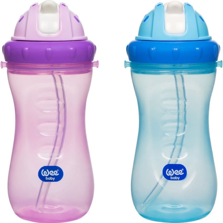 Wee Baby Renkli Pipetli Bardak, 340 ml